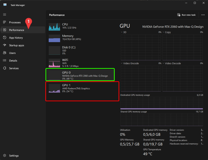 capture d'écran pour illustrer comment vérifier si votre ordinateur dispose d'une carte graphique séparée