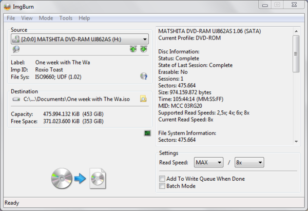 Plaats de dvd in je interne of externe dvd-lezer en selecteer het als ‘source’