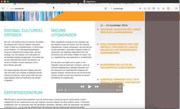 Je kan nu de video bekijken. Klik op ‘Bewaar’ om de video op te slaan.